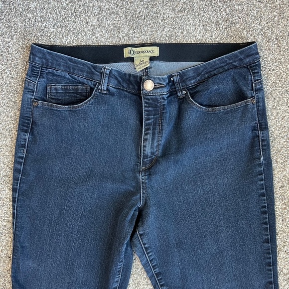 Democracy 'Ab' technology Dark Wash Skinny Jeans, Size 14 - Picture 2 of 7